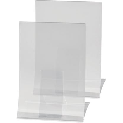 SIGEL Tischaufsteller 21 x 30 x 11 cm (B x H x T) DIN A4 einseitig verwendbar Hartplastik glasklar 2 St./Pack.
