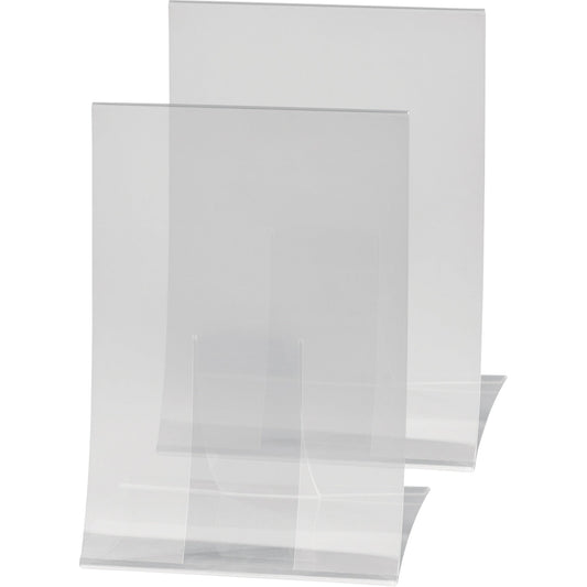 SIGEL Tischaufsteller 21 x 30 x 11 cm (B x H x T) DIN A4 einseitig verwendbar Hartplastik glasklar 2 St./Pack.