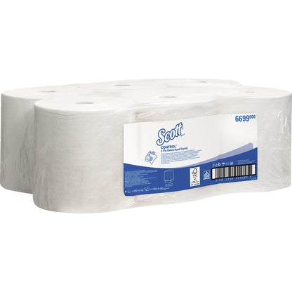 Scott® Handtuchrolle CONTROLT 19,8 cm x 200 m (B x L) AirflexT weiß 6 Rl./Pack.