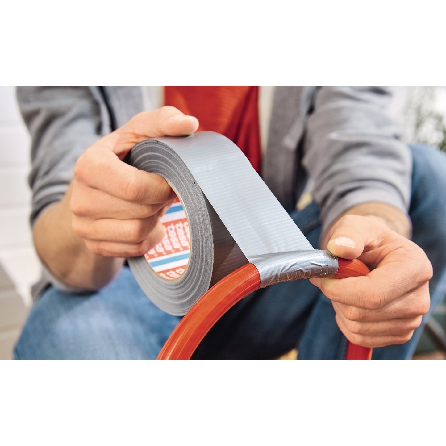 tesa® Gewebeband extra Power® Universal Innenbereich, Außenbereich 50 mm x 50 m (B x L) weiß