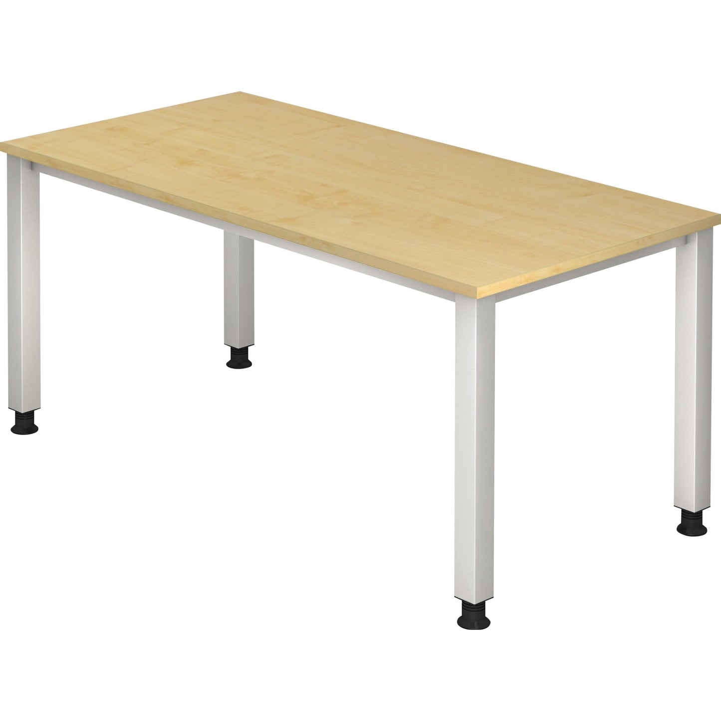 Hammerbacher Schreibtisch Q-Serie Maße: 1.600 x 685-810 x 800 mm (B x H x T) Spanplatte ahorn