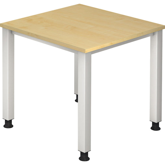 Hammerbacher Schreibtisch Q-Serie Maße: 800 x 685-810 x 800 mm (B x H x T) Spanplatte ahorn