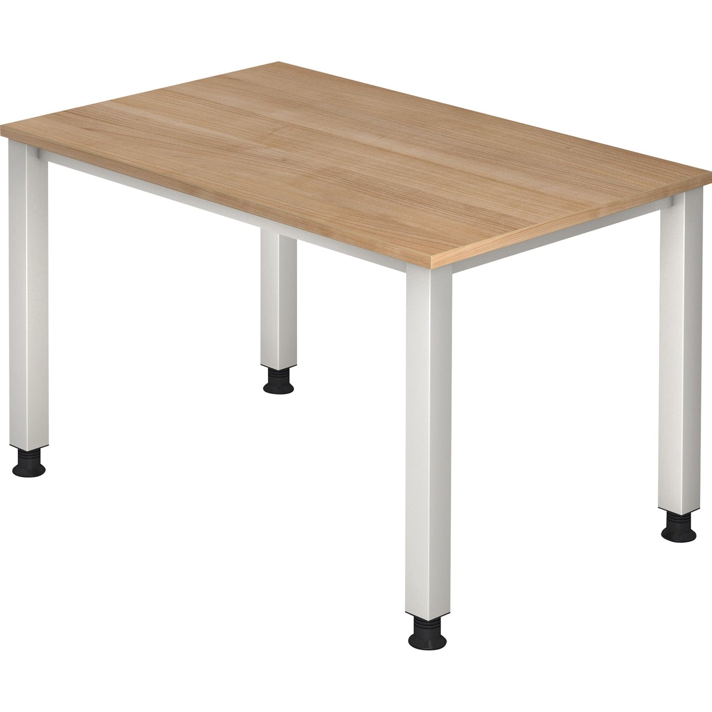 Hammerbacher Schreibtisch Q-Serie Maße: 1.200 x 685-810 x 800 mm (B x H x T) Spanplatte nussbaum