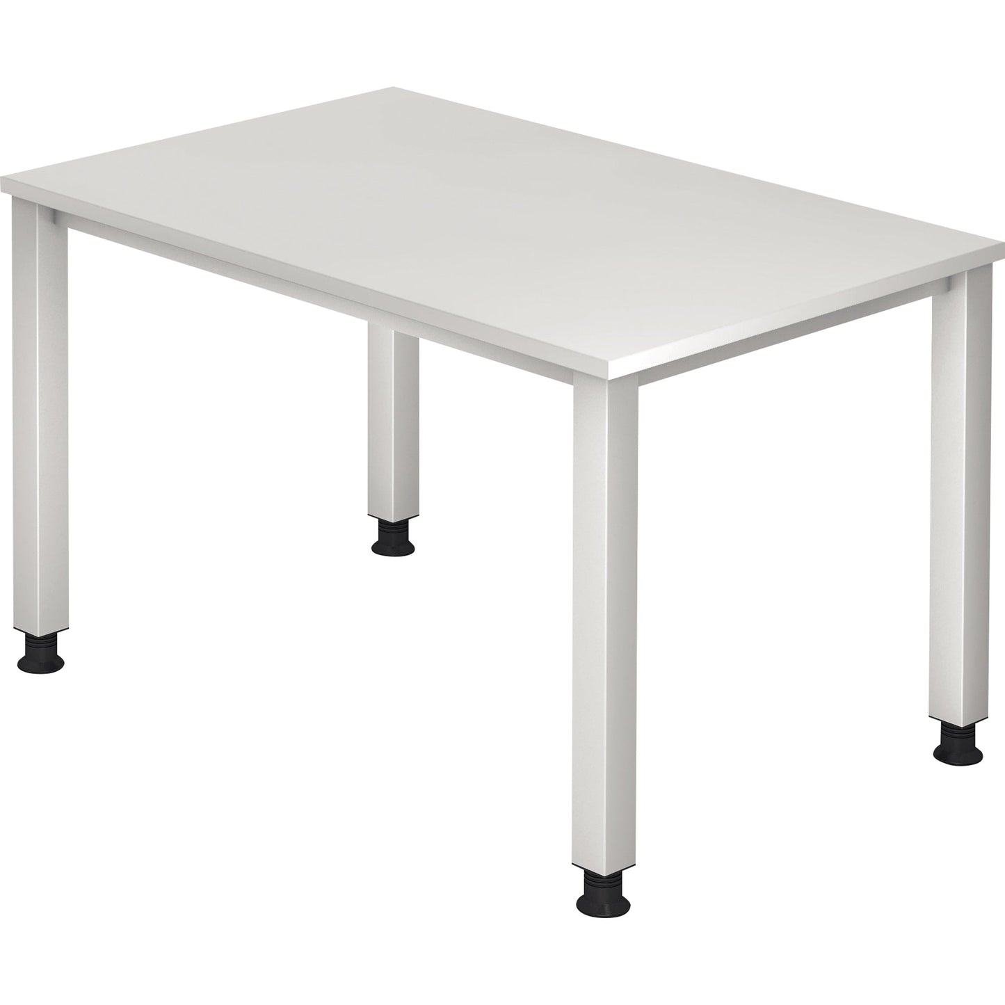 Hammerbacher Schreibtisch Q-Serie Maße: 1.200 x 685-810 x 800 mm (B x H x T) Spanplatte weiß