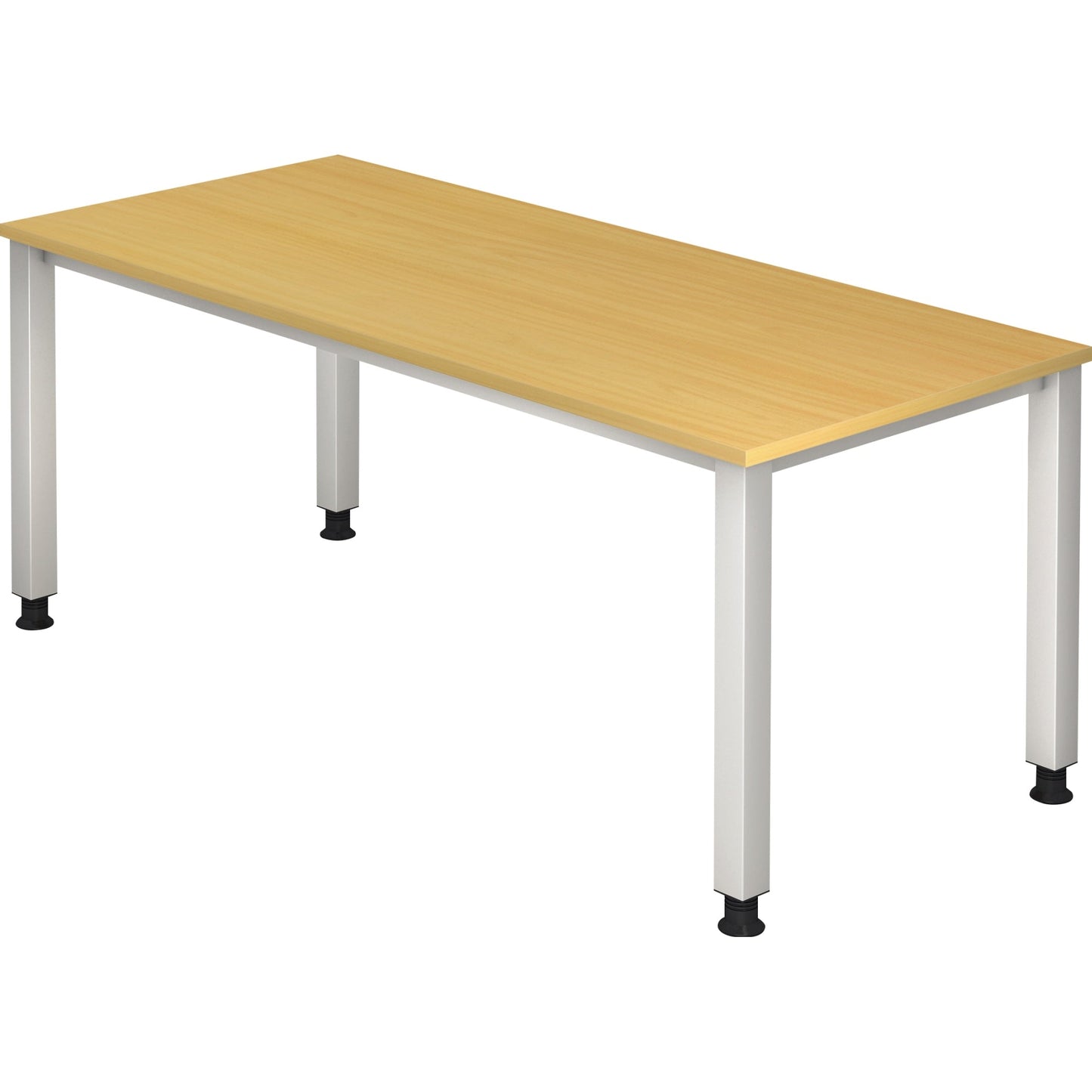 Hammerbacher Schreibtisch Q-Serie Maße: 1.800 x 685-810 x 800 mm (B x H x T) Spanplatte buche