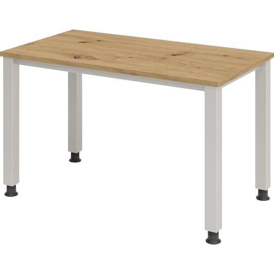 Hammerbacher Schreibtisch Q-Serie mini Maße: 1.200 x 685-810 x 672 mm (B x H x T) Spanplatte eiche