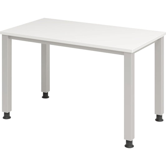 Hammerbacher Schreibtisch Q-Serie mini Maße: 1.200 x 685-810 x 672 mm (B x H x T) Spanplatte weiß