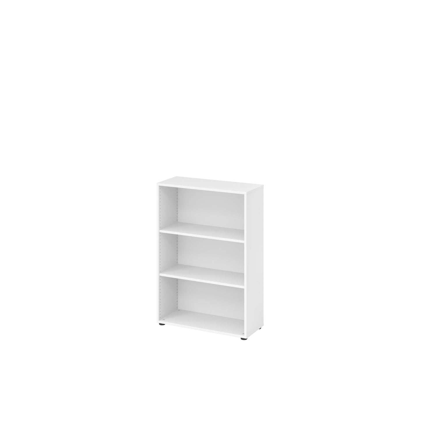 Hammerbacher Regal Basic 800 x 1.144 x 330 mm (B x H x T) 28kg 2 Fachböden Holzwerkstoffplatte, melaminharzbeschichtet weiß
