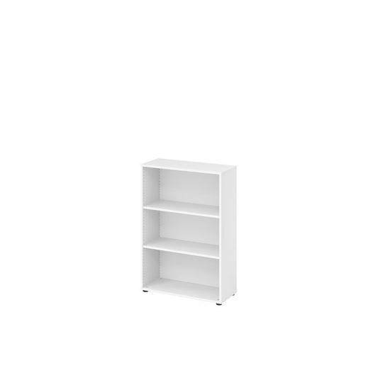 Hammerbacher Regal Basic 800 x 1.144 x 330 mm (B x H x T) 28kg 2 Fachböden Holzwerkstoffplatte, melaminharzbeschichtet weiß