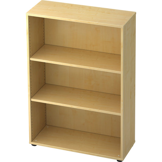 Hammerbacher Regal Basic 800 x 1.144 x 330 mm (B x H x T) 28kg 2 Fachböden Holzwerkstoffplatte, melaminharzbeschichtet ahorn