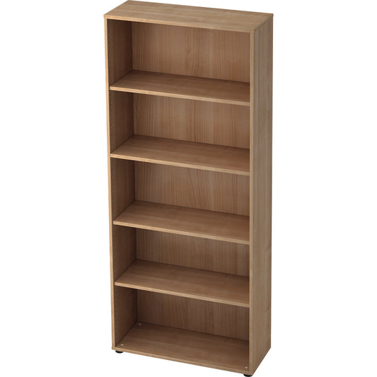 Hammerbacher Regal Basic 80 x 1.880 x 330 mm (B x H x T) 28kg 4 Fachböden Holzwerkstoffplatte, melaminharzbeschichtet nussbaum
