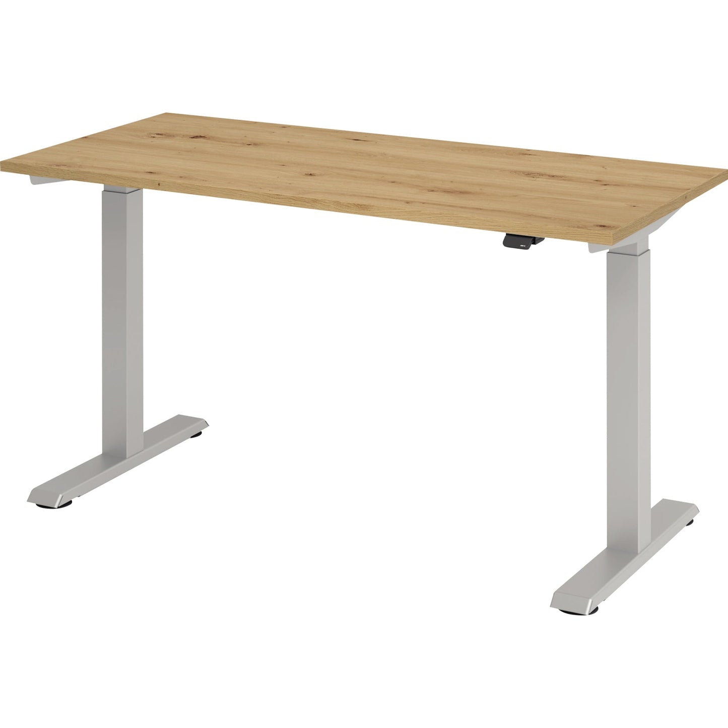 Hammerbacher Schreibtisch Mini Maße: 1.400 x 710-1.200 x 672 mm (B x H x T) Spanplatte asteiche