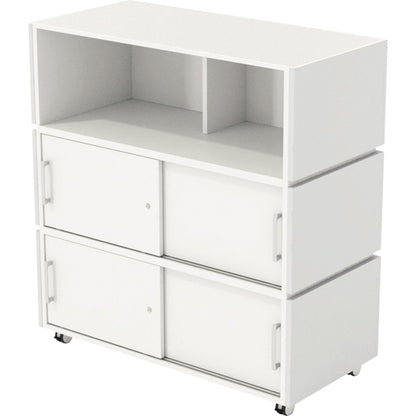 Haupttheke LITTLE PEARL 1.060 x 1.133 x 505 mm (B x H x T) Holz, melaminharzbeschichtet weiß