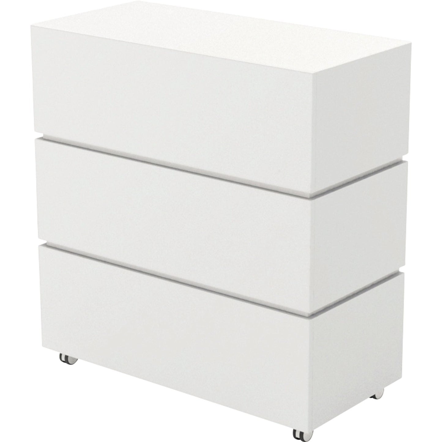 Haupttheke LITTLE PEARL 1.060 x 1.133 x 505 mm (B x H x T) Holz, melaminharzbeschichtet lichtgrau