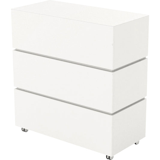 Haupttheke LITTLE PEARL 1.060 x 1.133 x 505 mm (B x H x T) Holz, melaminharzbeschichtet weiß