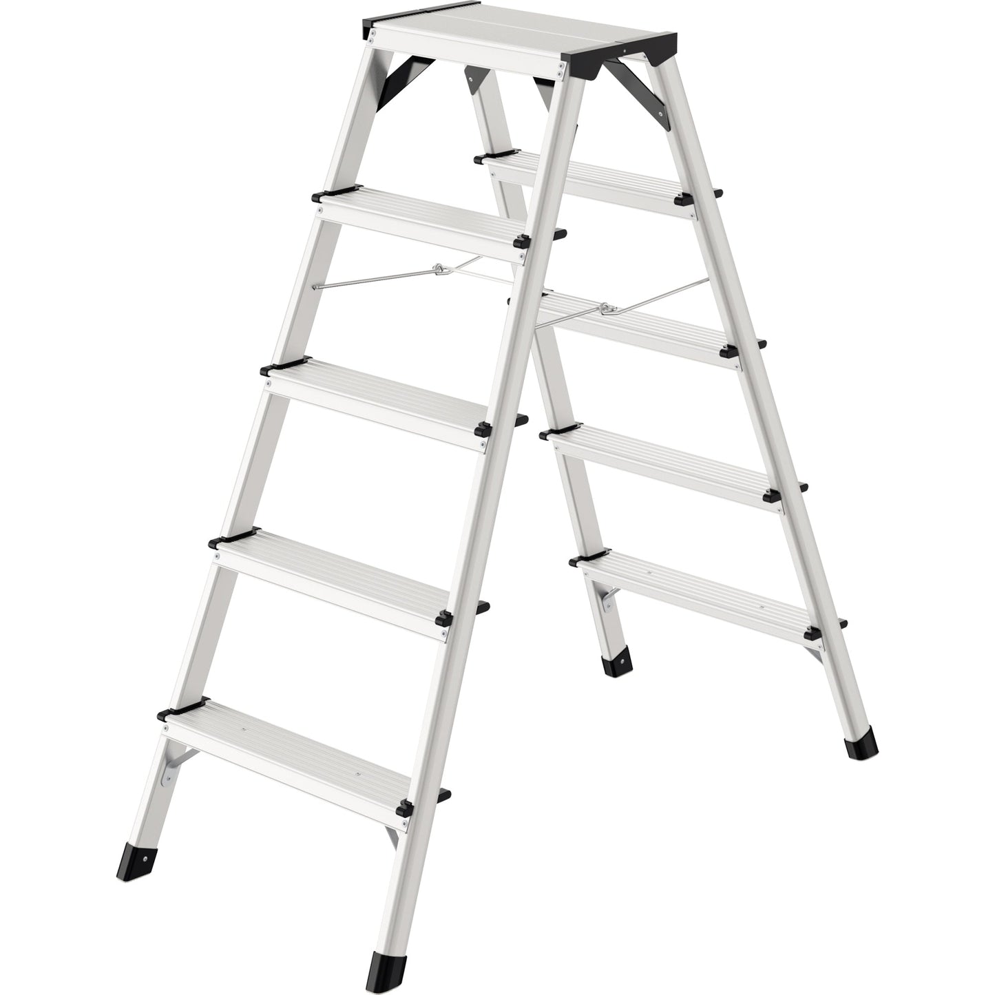 Hailo Stehleiter D60 Standardline 2,65m Aluminium, eloxiert alu