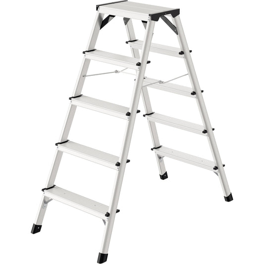 Hailo Stehleiter D60 Standardline 2,65m Aluminium, eloxiert alu