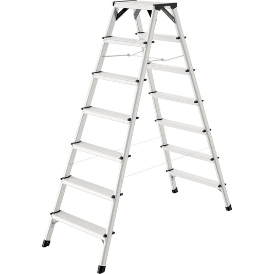 Hailo Stehleiter D60 Standardline 3,09m Aluminium, eloxiert alu