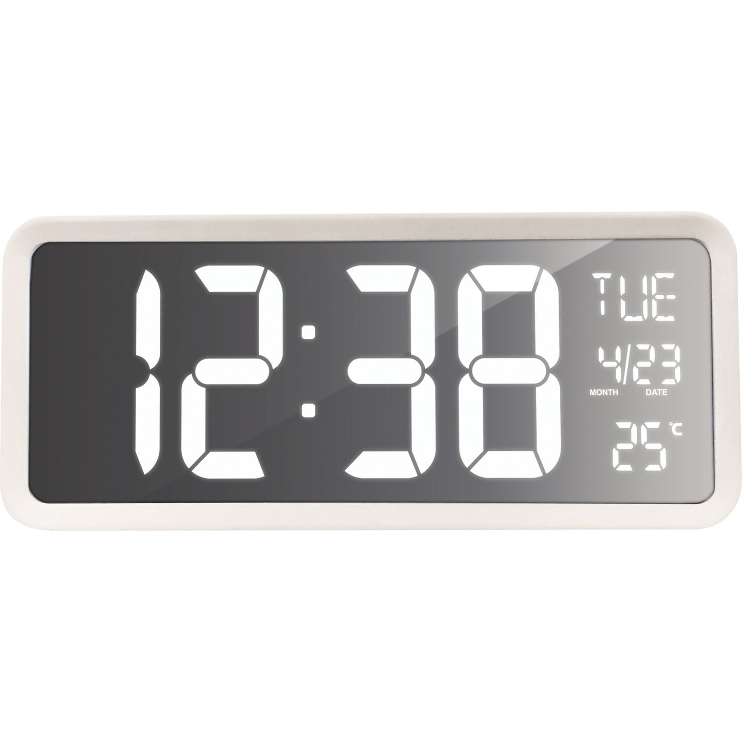 technoline® Wanduhr WS 8130 36,8 x 15,8 x 4 cm (B x H x T) Kunststoff weiß
