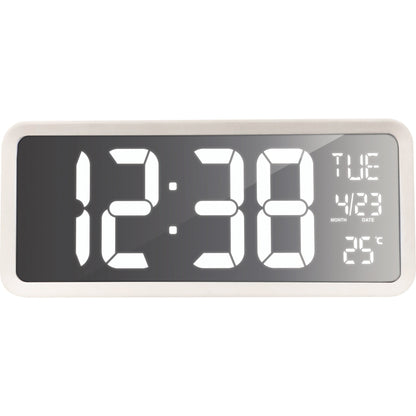 technoline® Wanduhr WS 8130 36,8 x 15,8 x 4 cm (B x H x T) Kunststoff weiß