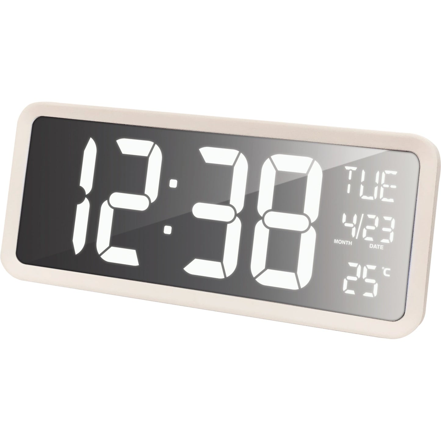 technoline® Wanduhr WS 8130 36,8 x 15,8 x 4 cm (B x H x T) Kunststoff weiß