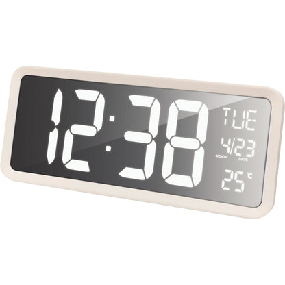 technoline® Wanduhr WS 8130 36,8 x 15,8 x 4 cm (B x H x T) Kunststoff weiß