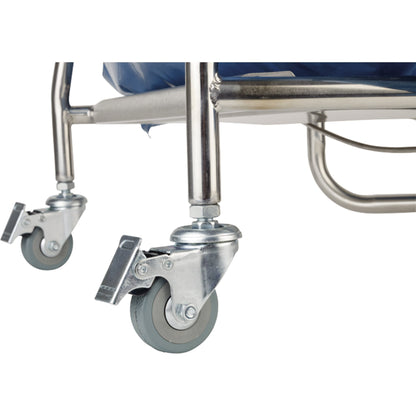 APS Müllsackständer 59 x 96 x 43 cm (B x H x T) 120l Edelstahl silber