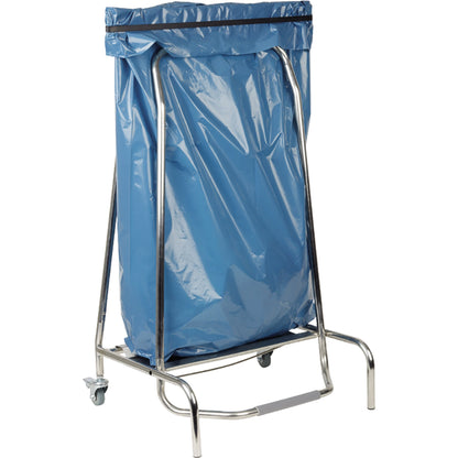 APS Müllsackständer 59 x 96 x 43 cm (B x H x T) 120l Edelstahl silber