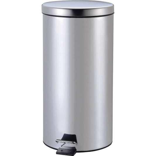 ZWINGO Tretabfalleimer 30 x 45 cm (Ø x H) 20l Edelstahl, poliert silber