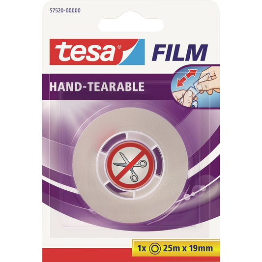 tesa® Klebefilm 19 mm x 25 m (B x L) einseitig klebend Polypropylen transparent