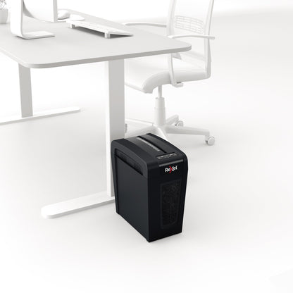 Rexel® Aktenvernichter Securl X8-SL Slimline Whisper-Shred T P-4 Papier, Heftklammern, Büroklammern Partikelschnitt schwarz