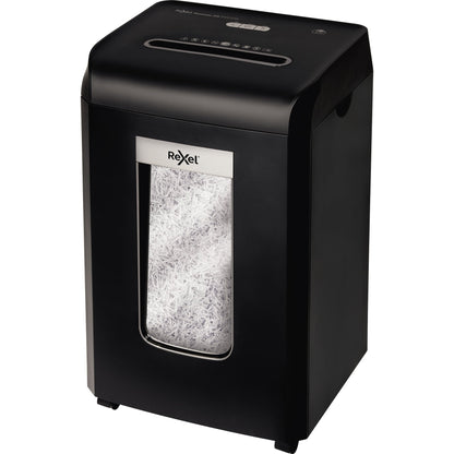 Rexel® Aktenvernichter ProMax RSX1538 P-4 Papier, Heftklammern, Büroklammern, Kreditkarten Partikelschnitt schwarz