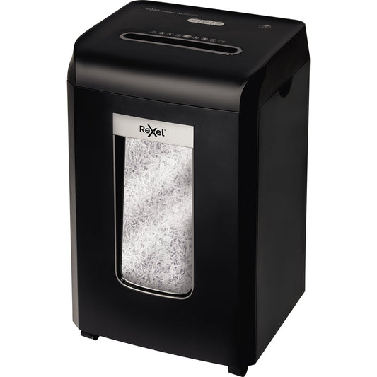 Rexel® Aktenvernichter ProMax RSX1538 P-4 Papier, Heftklammern, Büroklammern, Kreditkarten Partikelschnitt schwarz