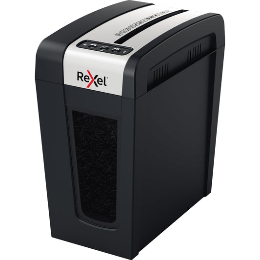 Rexel® Aktenvernichter Secure MC4-SL Slimline Whisper-ShredT P-5 Papier, Heftklammern, Büroklammern Partikelschnitt schwarz