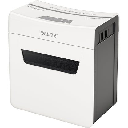 Leitz Aktenvernichter IQ 3M Protect Premium P-5 Papier, Heftklammern, Büroklammern Partikelschnitt weiß