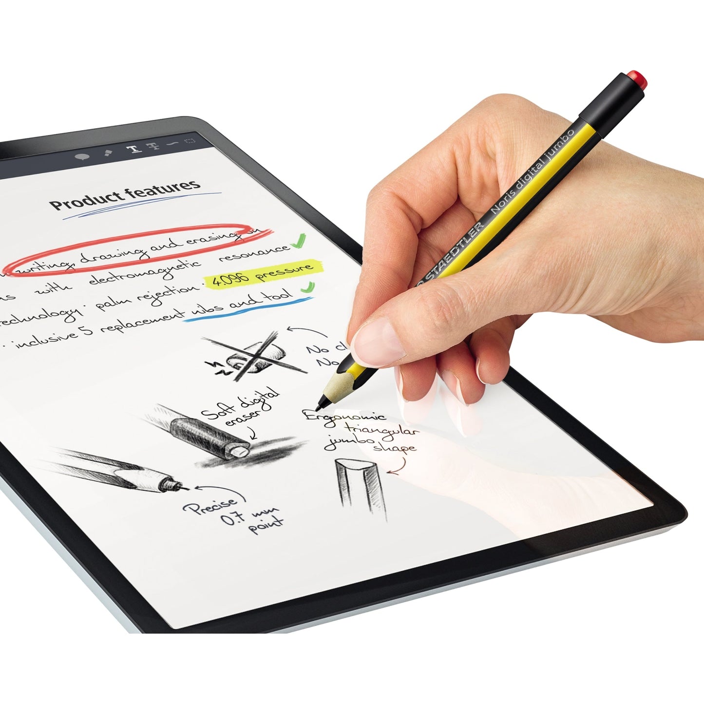 STAEDTLER® Digitalstift Noris® digital jumbo 0,7mm gelb/schwarz