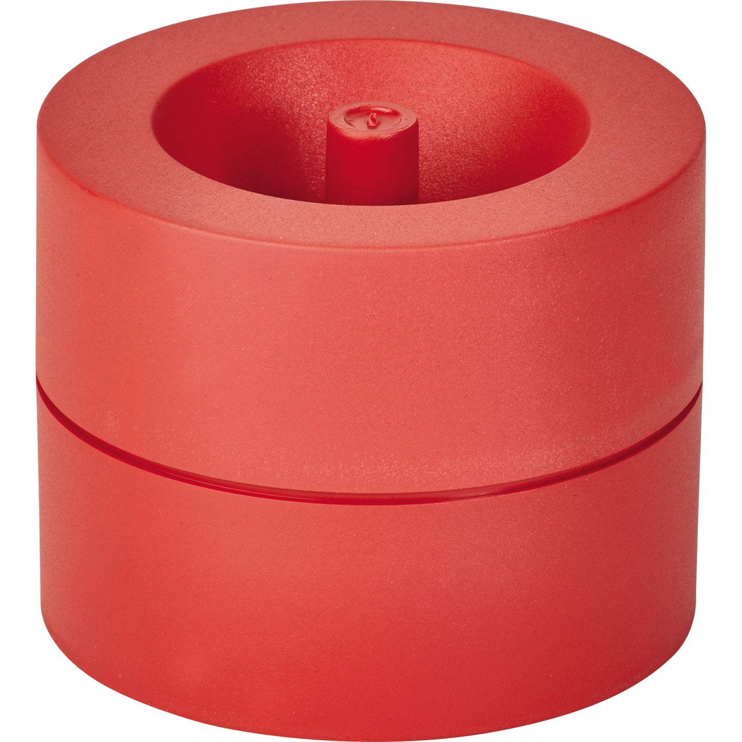 MAUL Klammernspender MAULpro Recycling 7,3 x 6 cm (Ø x H) mit Klammer Kunststoff, 85 % recycelt rot