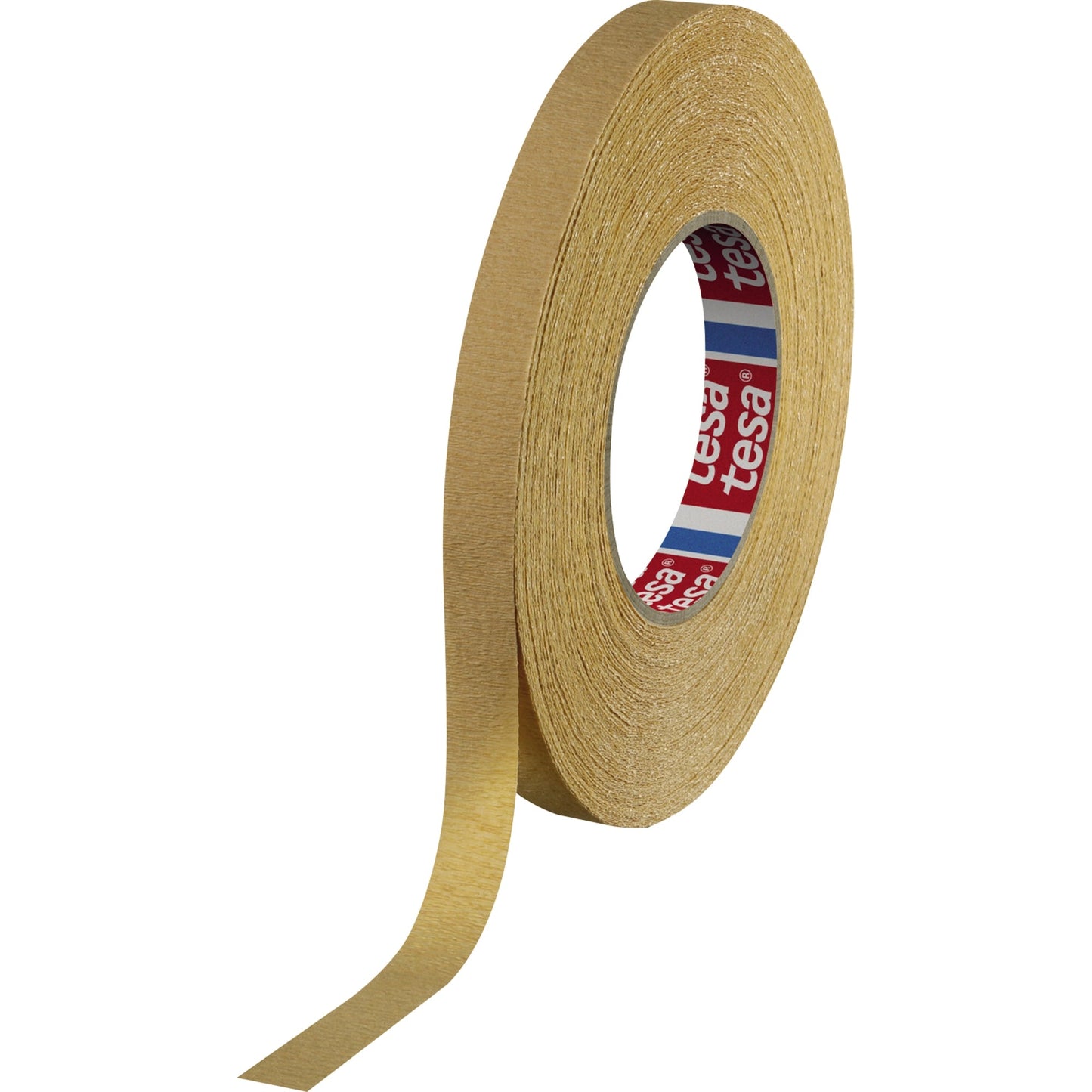 tesa® Kreppband tesakrepp® Kurvenabdeckband Innenbereich 15 mm x 50 m (B x L) Papier hellbraun