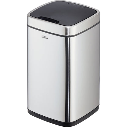 DURABLE Abfalleimer Sensor NO TOUCH 12l Edelstahl silber/schwarz 1 Sortierfach