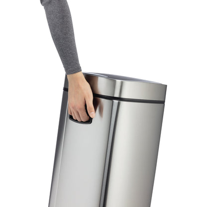 DURABLE Abfalleimer Sensor NO TOUCH 21l Edelstahl silber/schwarz 1 Sortierfach