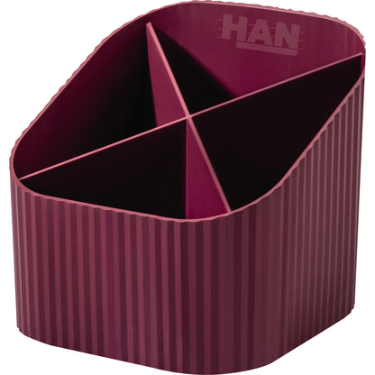 HAN Stifteköcher KARMA 11,1 x 10,5 x 11,1 cm (B x H x T) Kunststoff, 80-100 % Rezyklat öko-rot