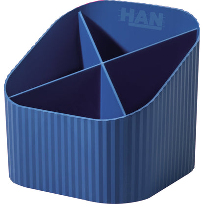 HAN Stifteköcher KARMA 11,1 x 10,5 x 11,1 cm (B x H x T) Kunststoff, 80-100 % Rezyklat öko-blau