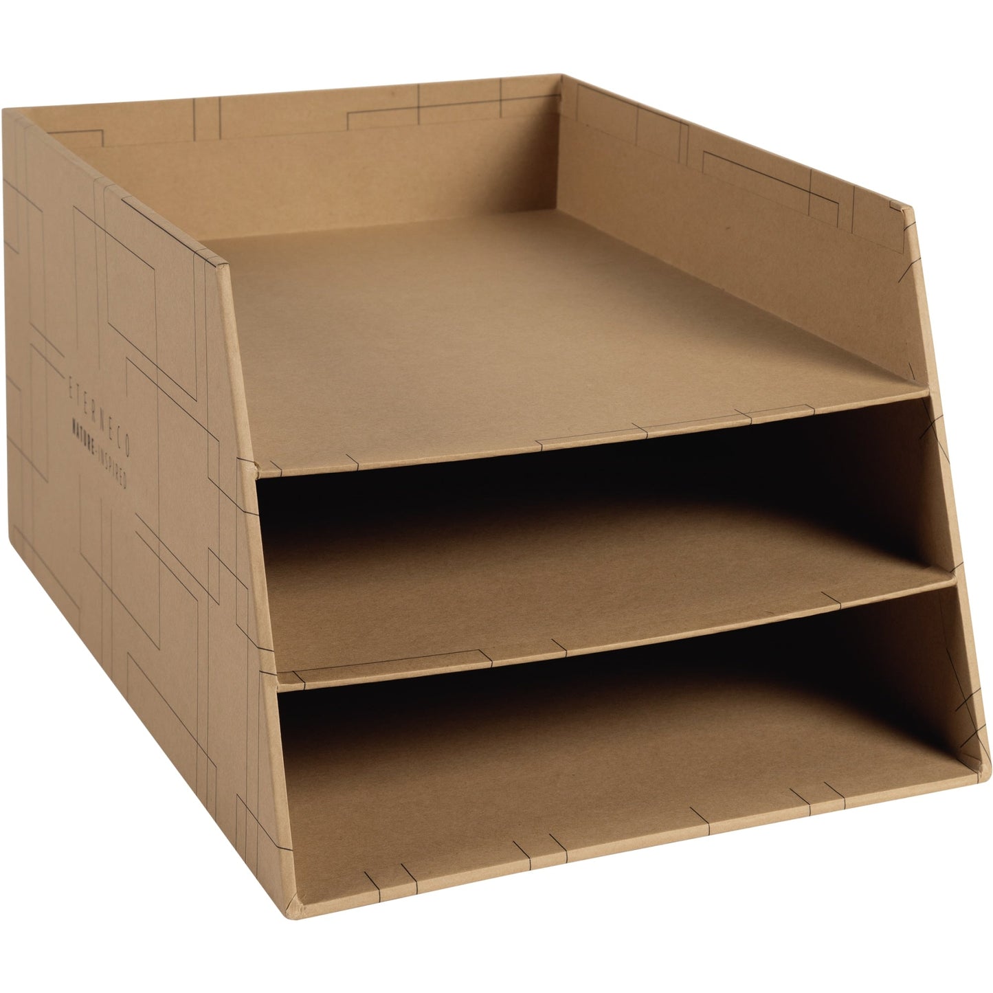 Exacompta Briefablage Eterneco® DIN A4, Überbreite Karton, recycelt Farbe: braun