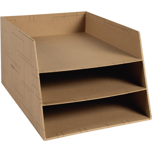Exacompta Briefablage Eterneco® DIN A4, Überbreite Karton, recycelt Farbe: braun