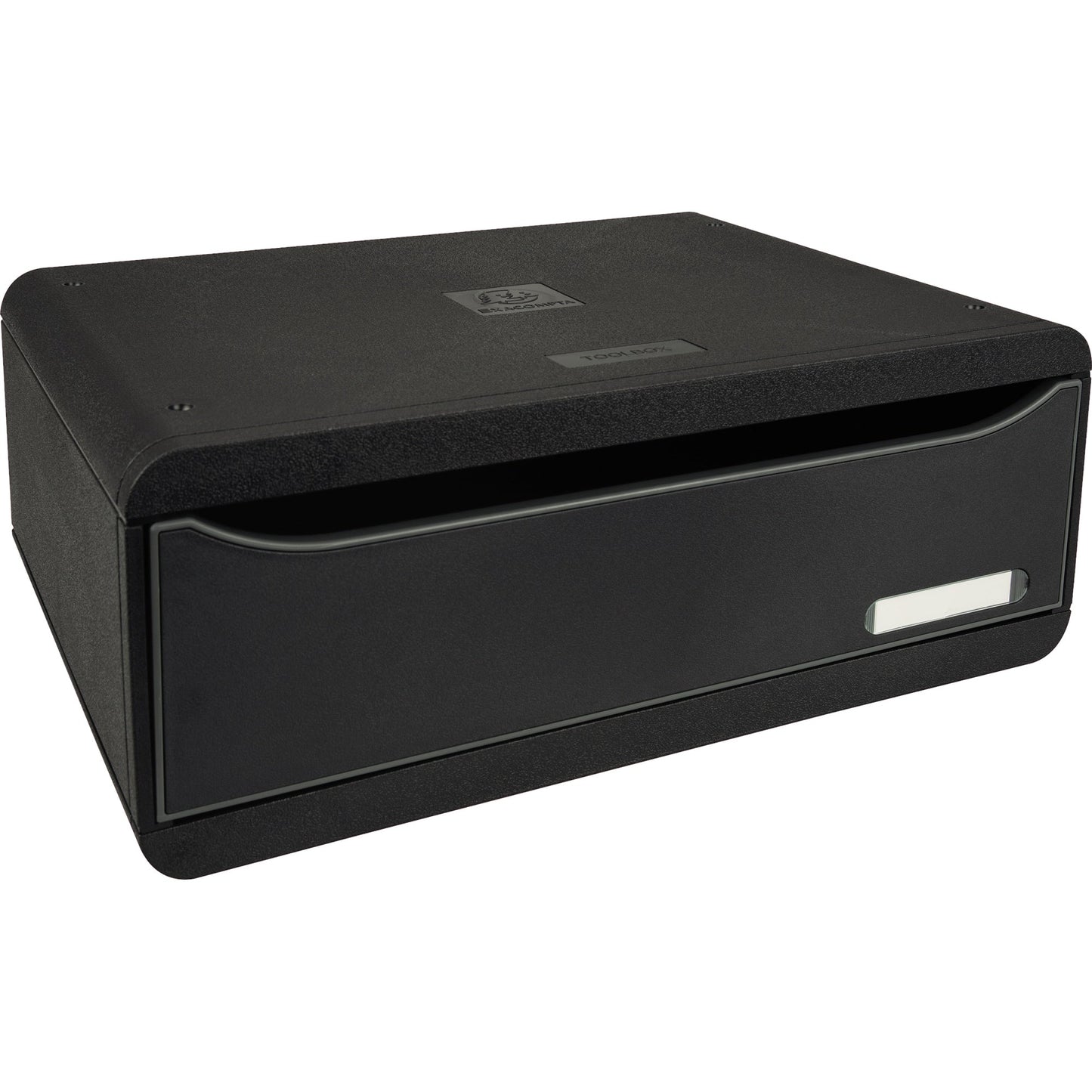 Exacompta Schubladenbox Toolbox Maxi 1 Schublade DIN A4 quer Polystyrol Gehäusefarbe: schwarz Farbe der Schublade: schwarz