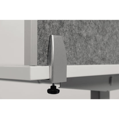 BakkerElkhuizen Tischtrennwand BE Safety Screens Back Panel 160 x 60 cm (B x H) 1cm Schallabsorberklasse: B schwer entflammbar 1,7kg PET, 100 % recycelt grau