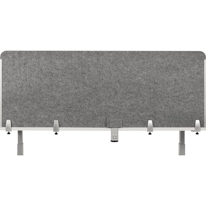BakkerElkhuizen Tischtrennwand BE Safety Screens Back Panel 160 x 60 cm (B x H) 1cm Schallabsorberklasse: B schwer entflammbar 1,7kg PET, 100 % recycelt grau