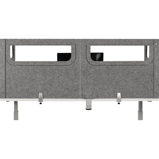 BakkerElkhuizen Tischtrennwand BE Safety Screens U-Shape 160 x 60 x 80 cm (B x H x T) 1cm Schallabsorberklasse: B schwer entflammbar 1,7kg PET, 100 % recycelt grau