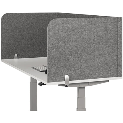 BakkerElkhuizen Tischtrennwand BE Safety Screens U-Shape 160 x 60 x 80 cm (B x H x T) 1cm Schallabsorberklasse: B schwer entflammbar 1,7kg PET, 100 % recycelt grau