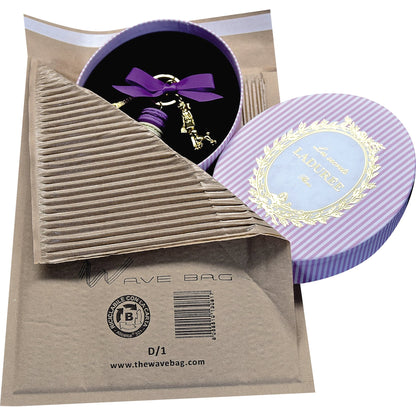 Wave Bag Papierpolstertasche G/4 mit Retourenklebung Papier, 100 % recycelt braun 75 St./Pack.